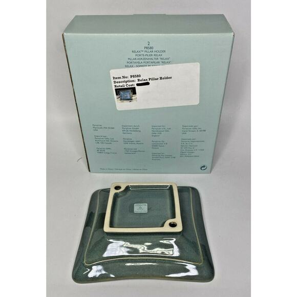 PartyLite Relax Pillar Holder Retired NIB P15D/P8580 - Picture 2 of 2